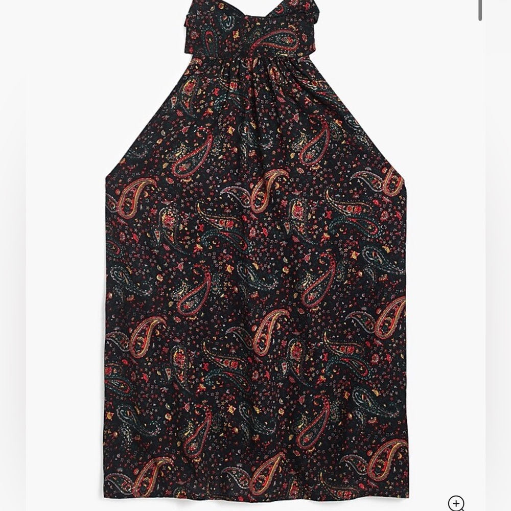 J. Crew Paisley Halter Neck Top - Picture 4 of 7
